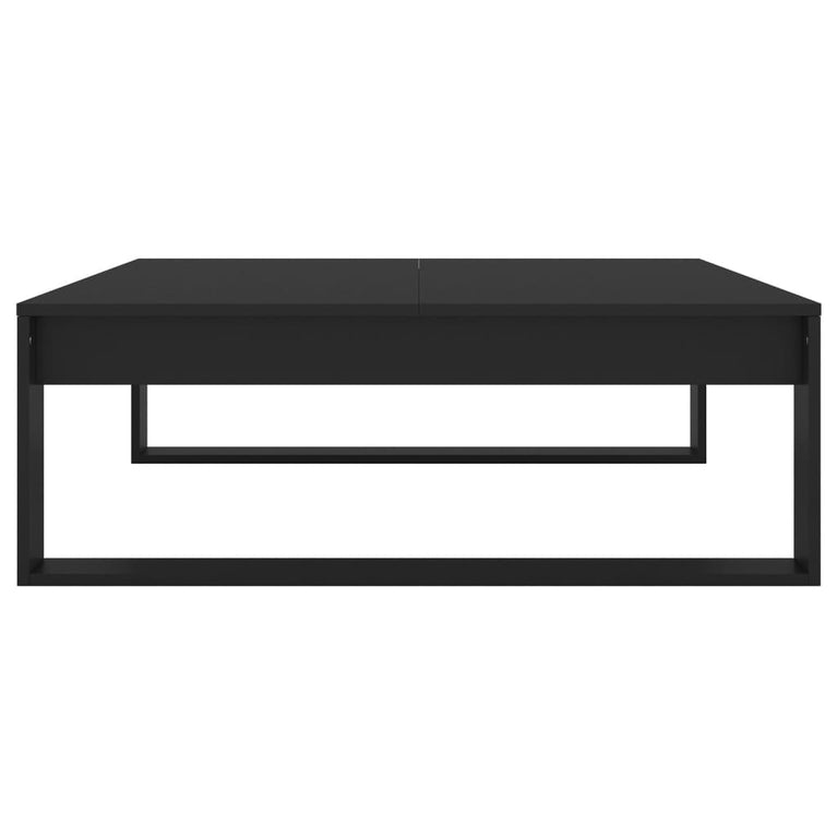 Salontafel 100x100x35 cm spaanplaat zwart