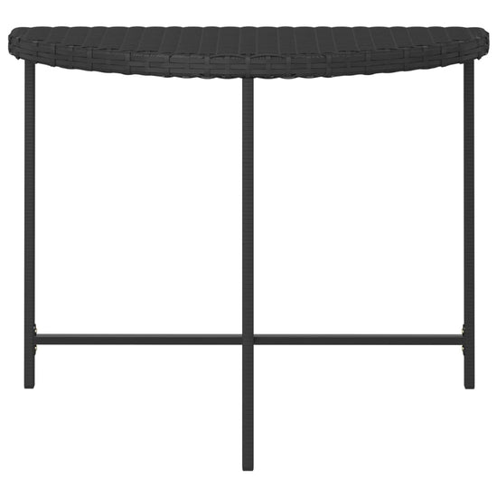 Tuintafel 100x50x75 cm poly rattan zwart MeubelReus