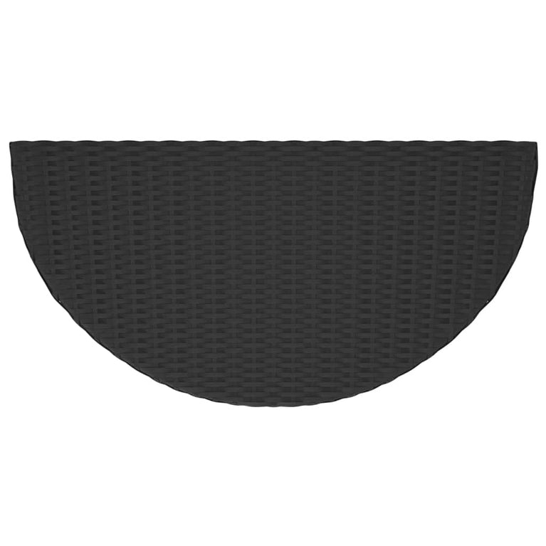 Tuintafel 100x50x75 cm poly rattan zwart MeubelReus