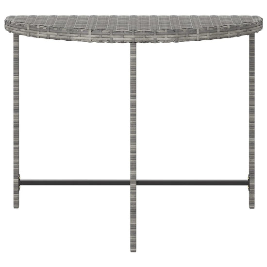 Tuintafel 100x50x75 cm poly rattan grijs MeubelReus