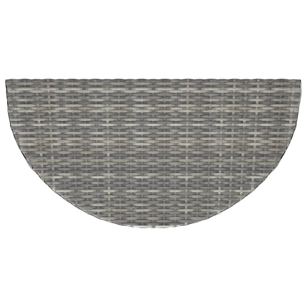 Tuintafel 100x50x75 cm poly rattan grijs MeubelReus