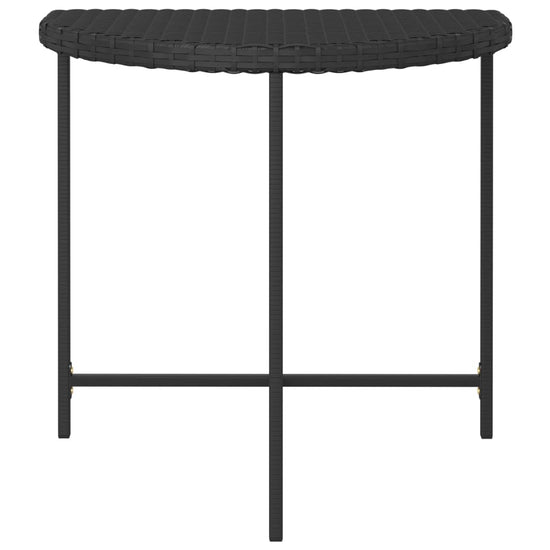 Tuintafel 80x50x75 cm poly rattan zwart MeubelReus