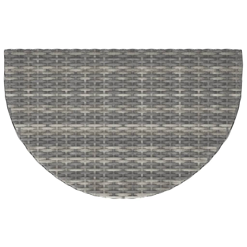 Tuintafel 80x50x75 cm poly rattan grijs MeubelReus
