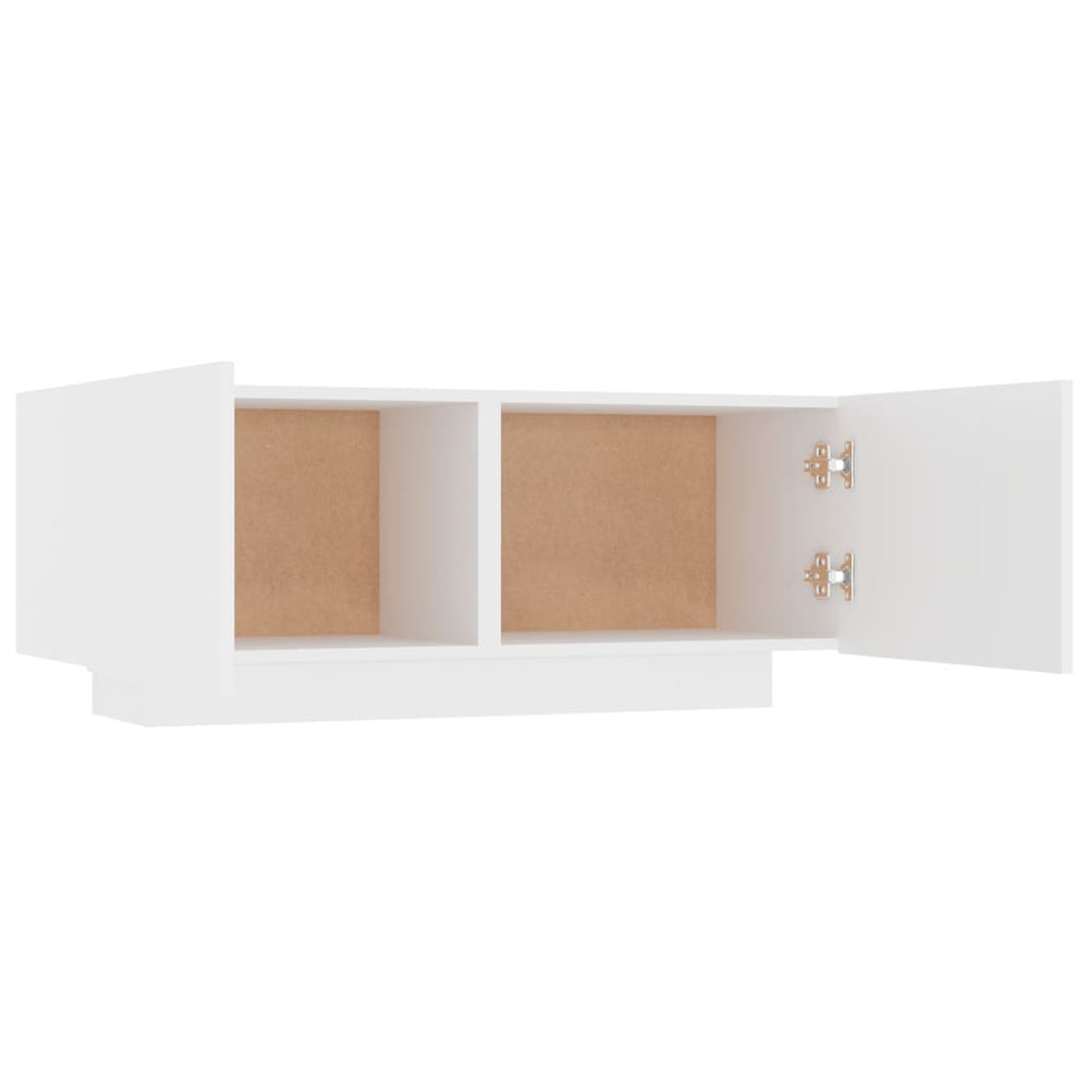 Nachtkastje 100x35x40 cm bewerkt hout wit MeubelReus