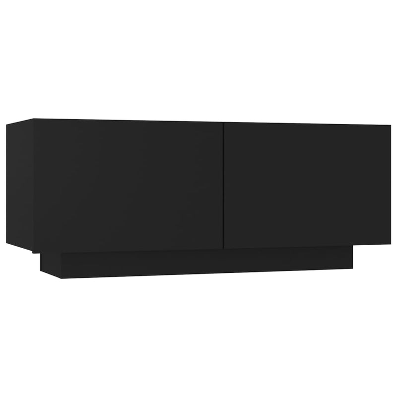 Nachtkastje 100x35x40 cm spaanplaat zwart MeubelReus
