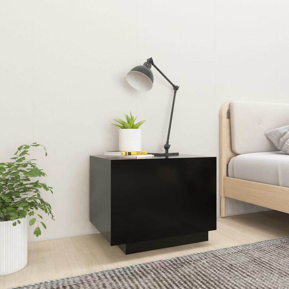 Nachtkastje 100x35x40 cm spaanplaat zwart MeubelReus