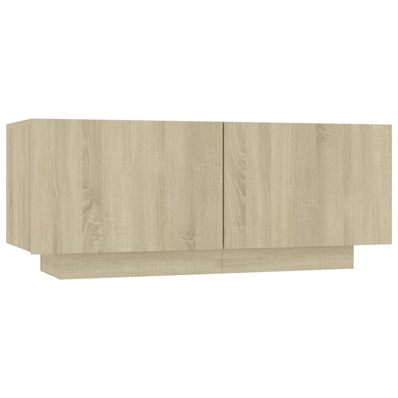 Nachtkastje 100x35x40 cm spaanplaat sonoma eikenkleurig MeubelReus