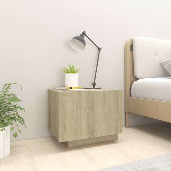 Nachtkastje 100x35x40 cm spaanplaat sonoma eikenkleurig MeubelReus