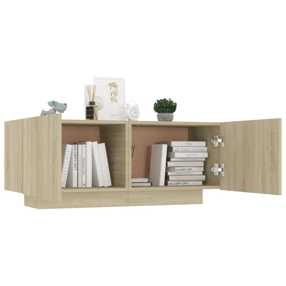 Nachtkastje 100x35x40 cm spaanplaat sonoma eikenkleurig MeubelReus