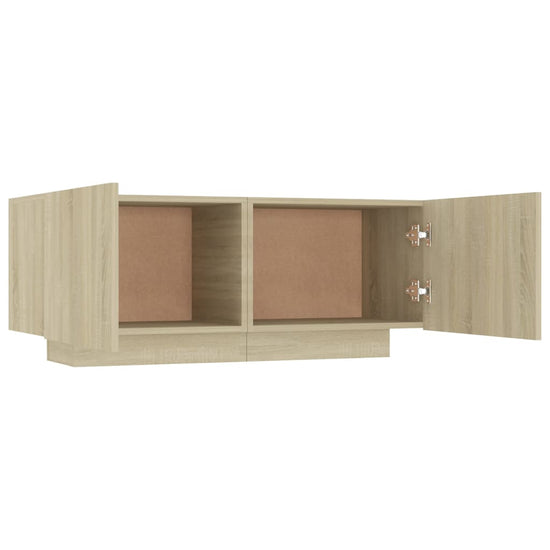 Nachtkastje 100x35x40 cm spaanplaat sonoma eikenkleurig MeubelReus