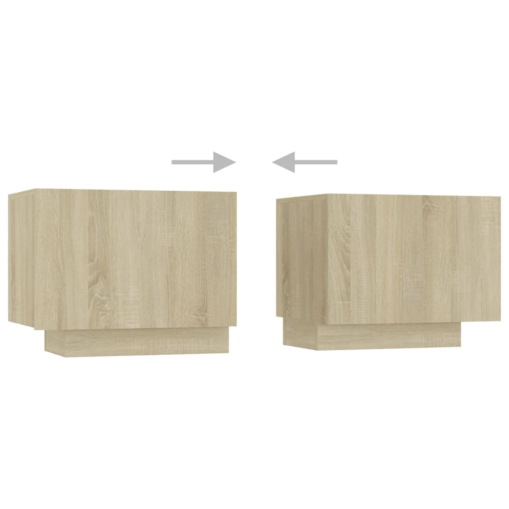 Nachtkastje 100x35x40 cm spaanplaat sonoma eikenkleurig MeubelReus