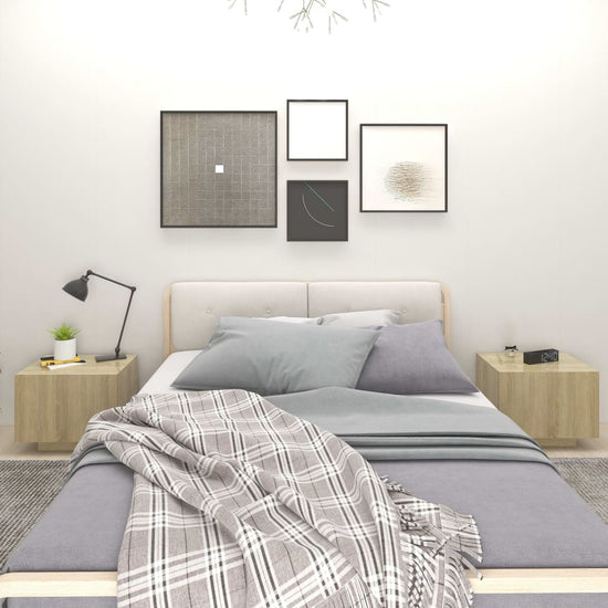 Nachtkastje 100x35x40 cm spaanplaat sonoma eikenkleurig MeubelReus