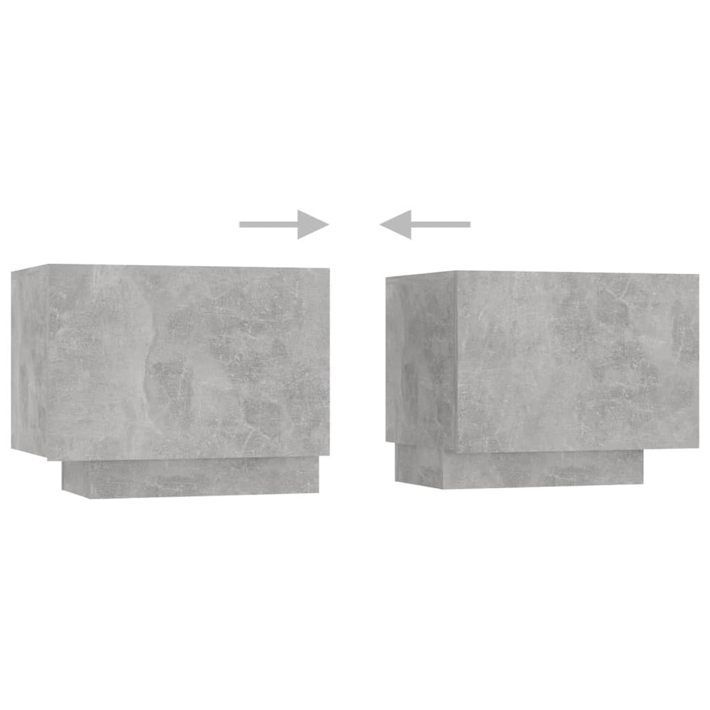 Tv-meubel met LED-verlichting 300x35x40 cm betongrijs MeubelReus
