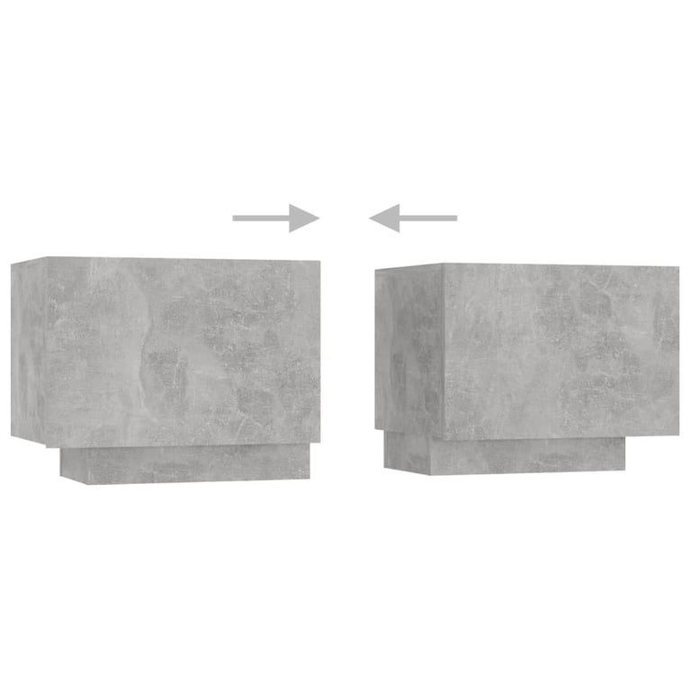 Tv-meubel met LED-verlichting 300x35x40 cm betongrijs MeubelReus