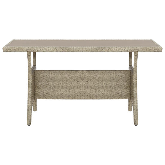 Tuintafel 120x70x66 cm poly rattan grijs MeubelReus