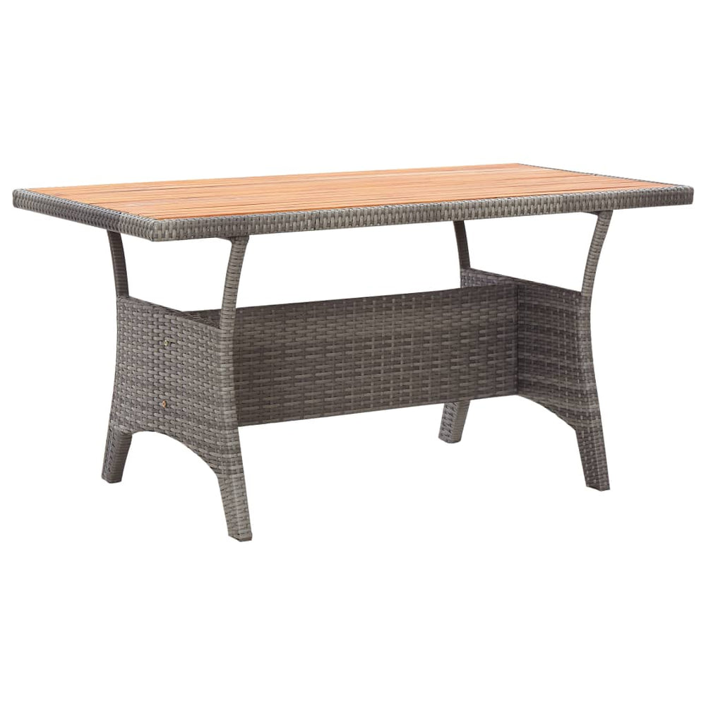 Tuintafel 120x70x66 cm massief acaciahout grijs MeubelReus