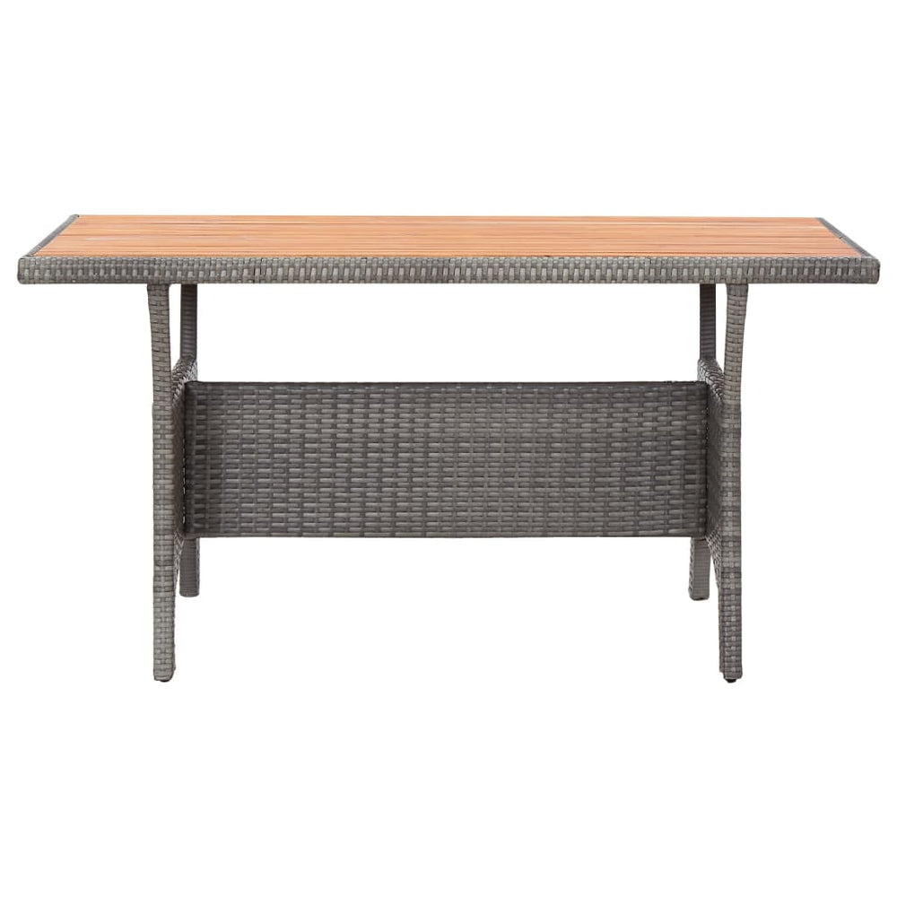 Tuintafel 120x70x66 cm massief acaciahout grijs MeubelReus