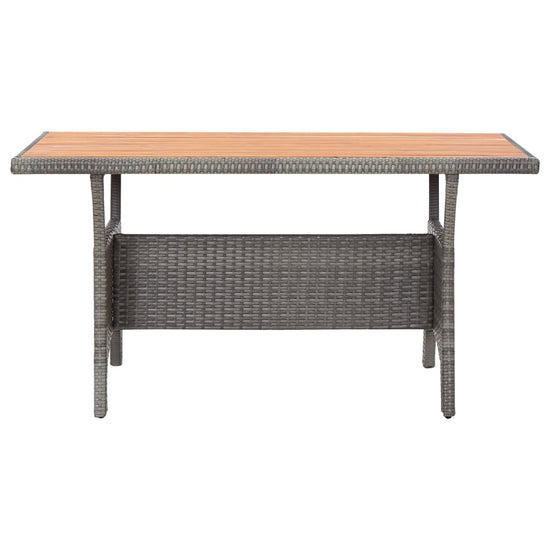Tuintafel 120x70x66 cm massief acaciahout grijs MeubelReus