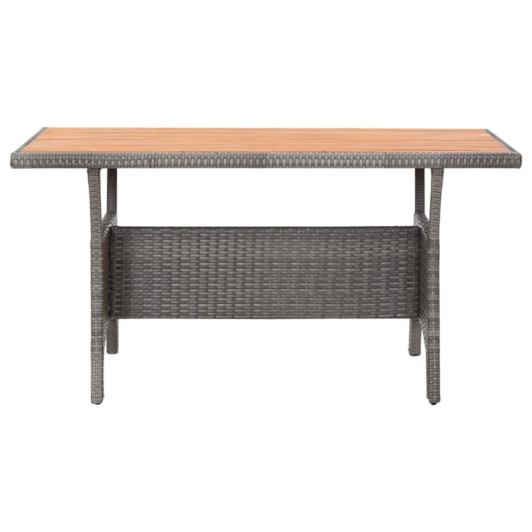Tuintafel 120x70x66 cm massief acaciahout grijs MeubelReus