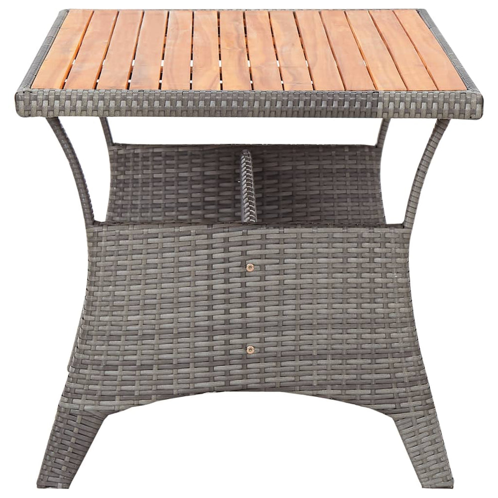 Tuintafel 120x70x66 cm massief acaciahout grijs MeubelReus