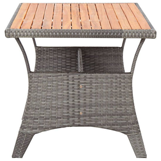 Tuintafel 120x70x66 cm massief acaciahout grijs MeubelReus