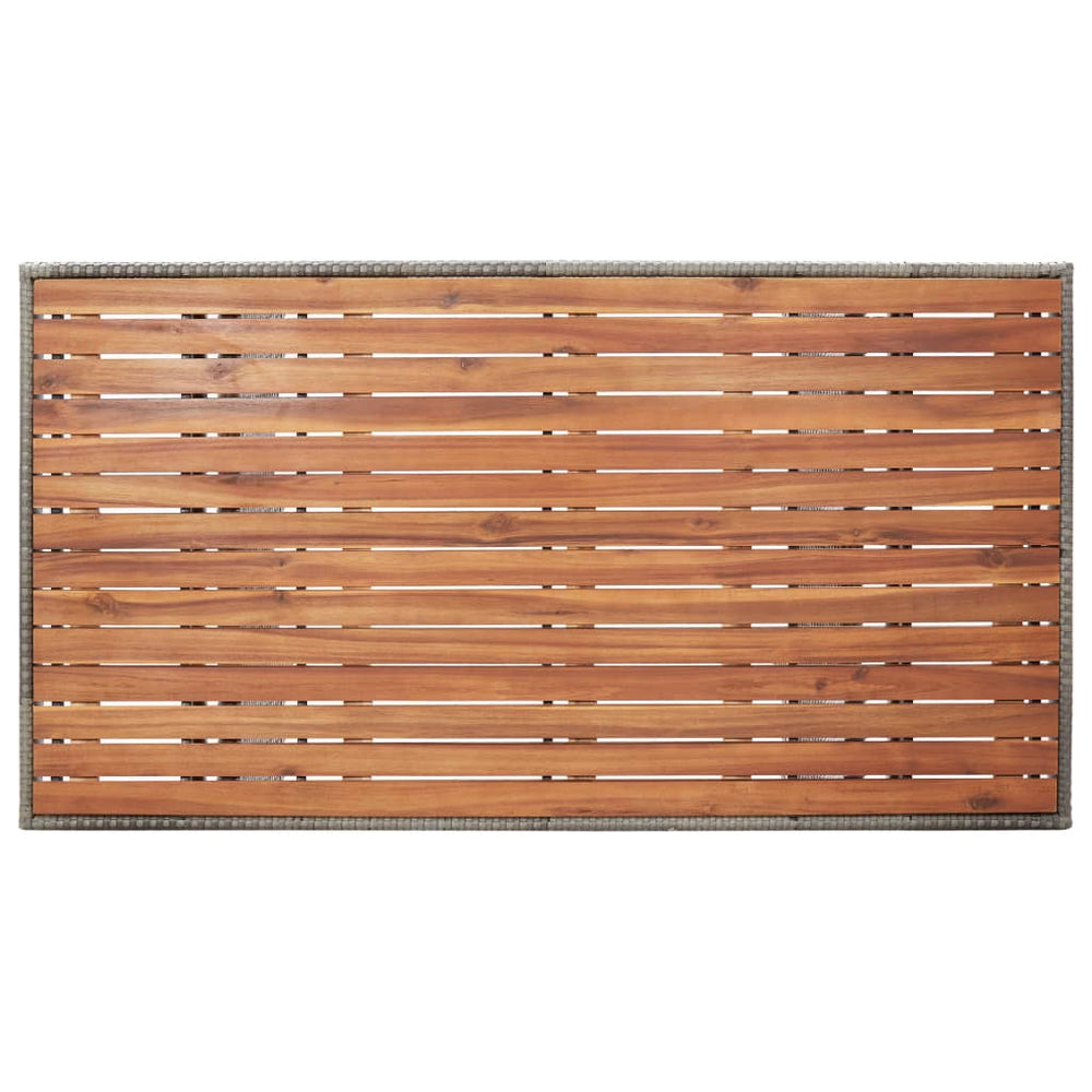 Tuintafel 120x70x66 cm massief acaciahout grijs MeubelReus