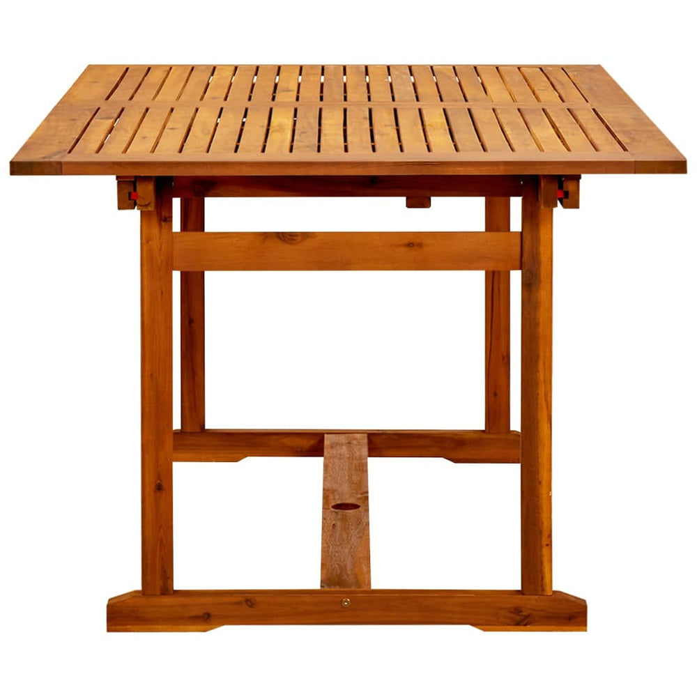 Tuintafel (150-200)x100x75 cm massief acaciahout MeubelReus