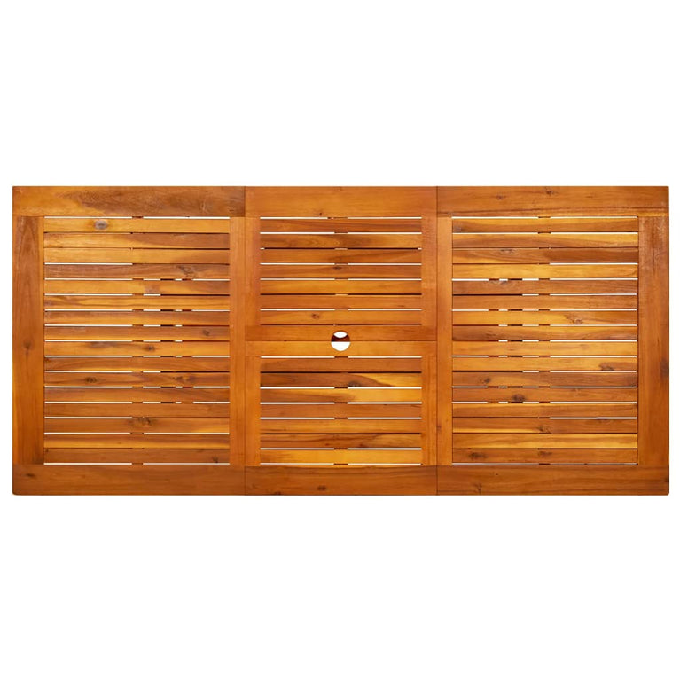 Tuintafel (120-170)x80x75 cm massief acaciahout MeubelReus
