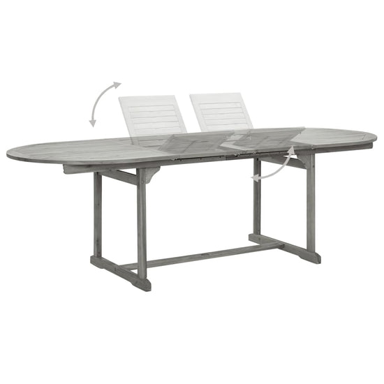 Tuintafel (160-240)x100x75 cm massief acaciahout MeubelReus