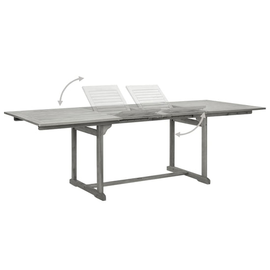 Tuintafel (160-240)x100x75 cm massief acaciahout MeubelReus