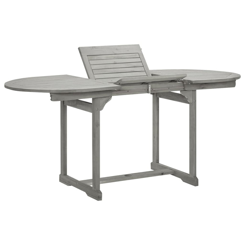 Tuintafel (120-170)x80x75 cm massief acaciahout MeubelReus