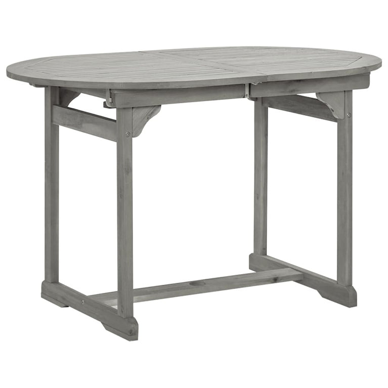 Tuintafel (120-170)x80x75 cm massief acaciahout MeubelReus