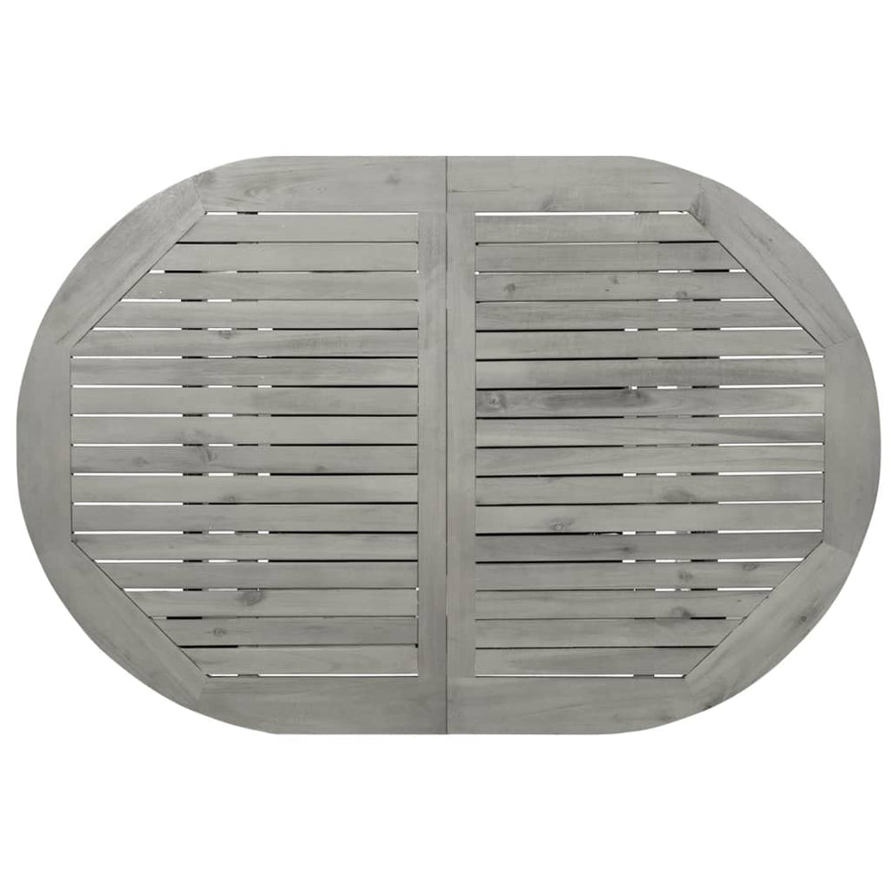 Tuintafel (120-170)x80x75 cm massief acaciahout MeubelReus