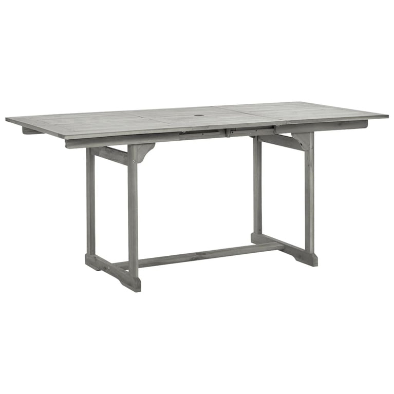 Tuintafel (120-170)x80x75 cm massief acaciahout MeubelReus