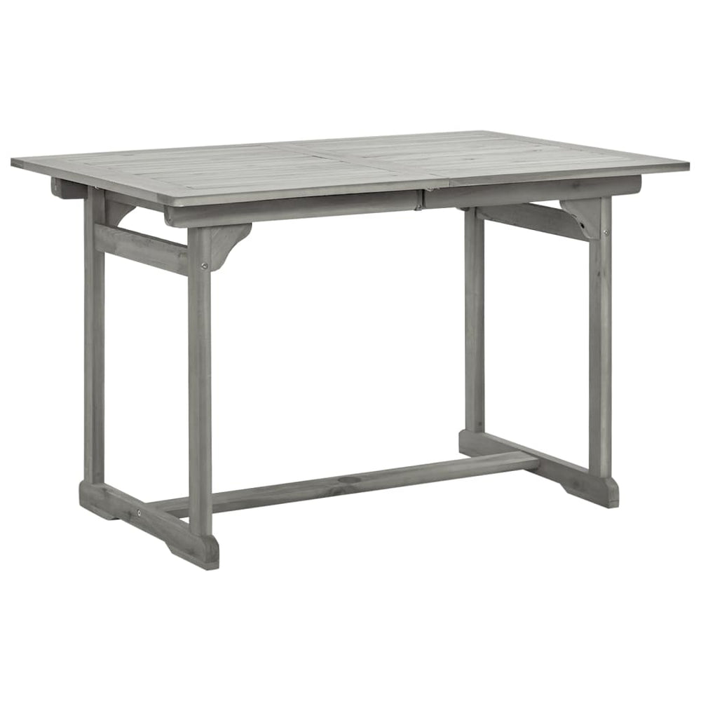 Tuintafel (120-170)x80x75 cm massief acaciahout MeubelReus