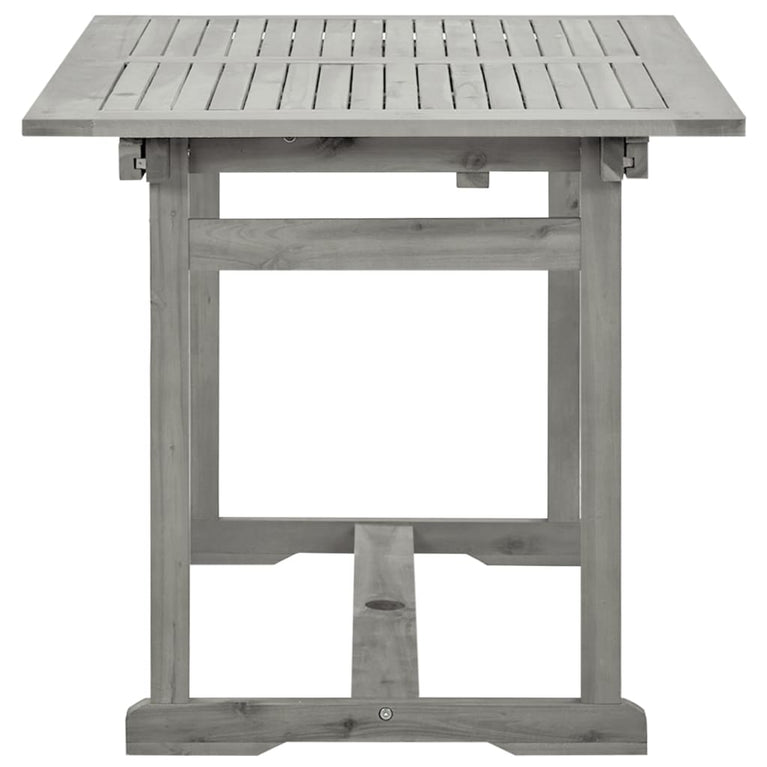 Tuintafel (120-170)x80x75 cm massief acaciahout MeubelReus