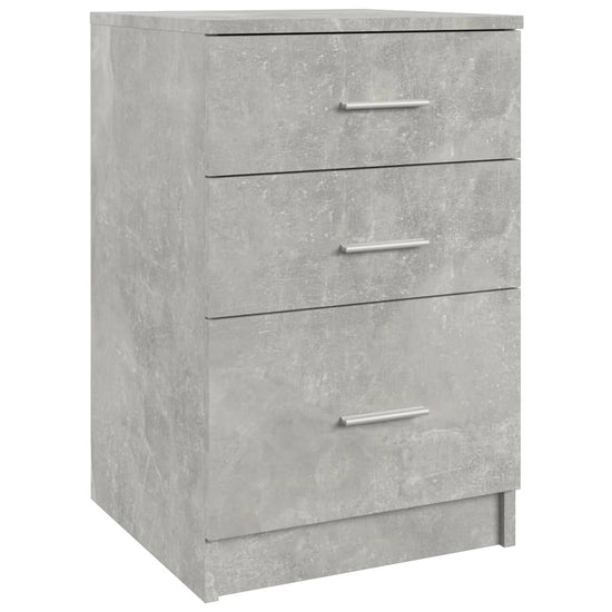 Nachtkastje 40x40x63 cm bewerkt hout betongrijs MeubelReus