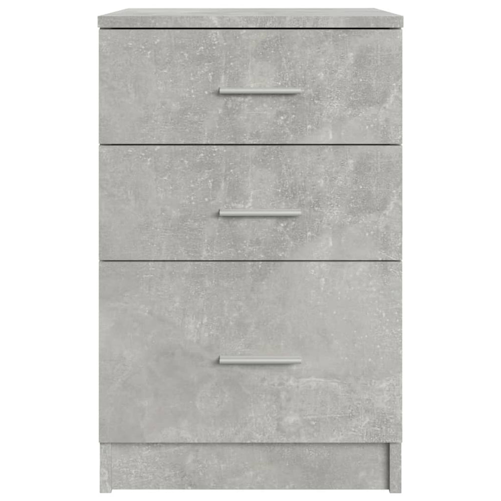 Nachtkastje 40x40x63 cm bewerkt hout betongrijs MeubelReus