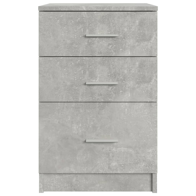 Nachtkastje 40x40x63 cm bewerkt hout betongrijs MeubelReus
