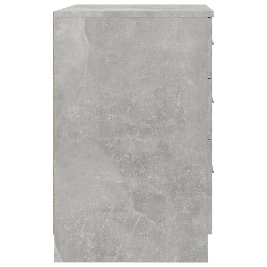 Nachtkastje 40x40x63 cm bewerkt hout betongrijs MeubelReus