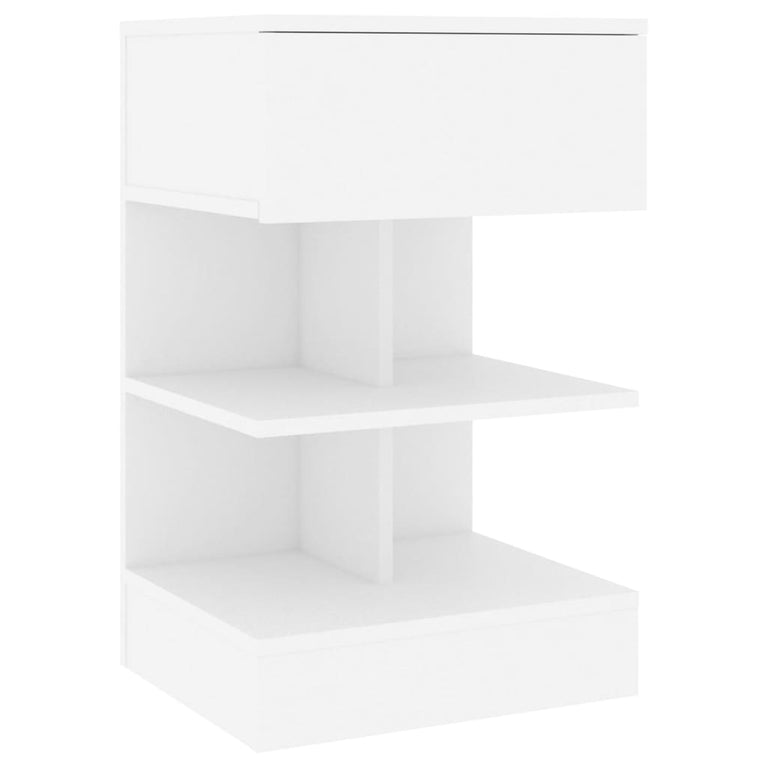Nachtkastjes 2 st 40x35x65 cm bewerkt hout wit MeubelReus