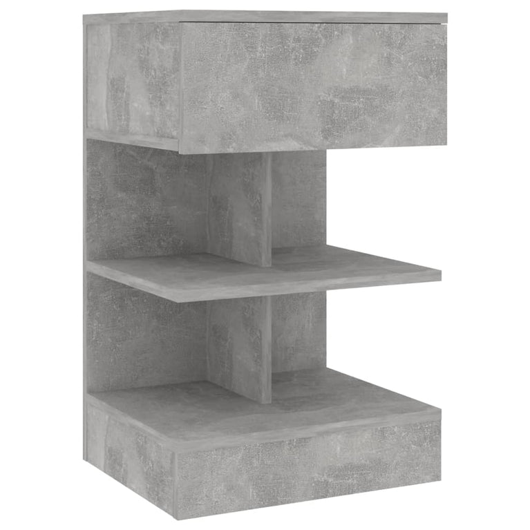 Nachtkastjes 2 st 40x35x65 cm spaanplaat betongrijs MeubelReus
