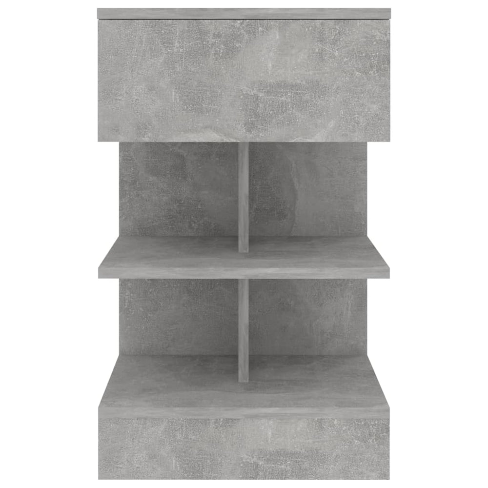 Nachtkastjes 2 st 40x35x65 cm spaanplaat betongrijs MeubelReus