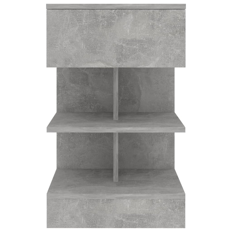 Nachtkastjes 2 st 40x35x65 cm spaanplaat betongrijs MeubelReus