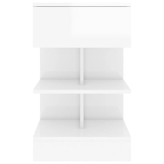 Nachtkastjes 2 st 40x35x65 cm spaanplaat hoogglans wit MeubelReus