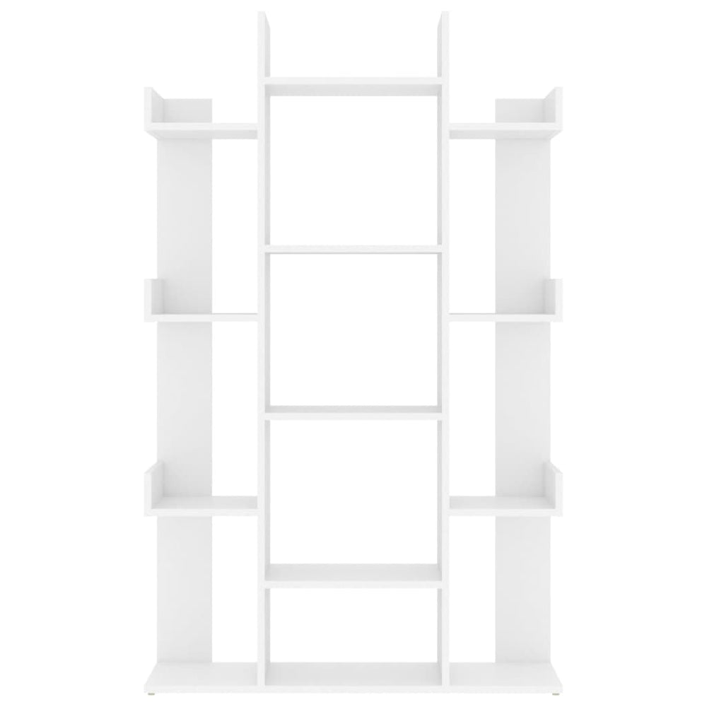 Boekenkast 86x25,5x140 cm bewerkt hout wit MeubelReus