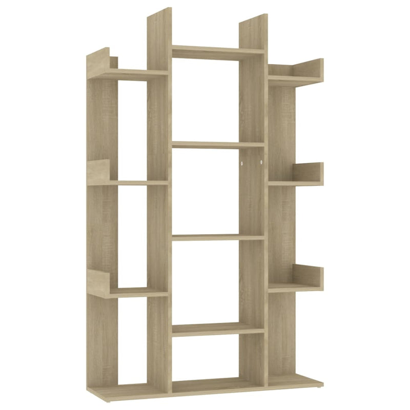 Boekenkast 86x25,5x140 cm spaanplaat sonoma eikenkleurig MeubelReus