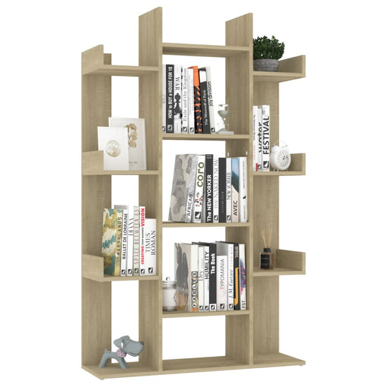 Boekenkast 86x25,5x140 cm spaanplaat sonoma eikenkleurig MeubelReus