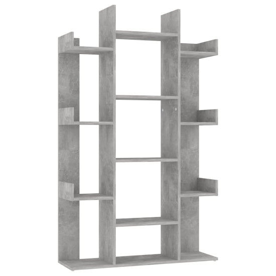 Boekenkast 86x25,5x140 cm spaanplaat betongrijs MeubelReus