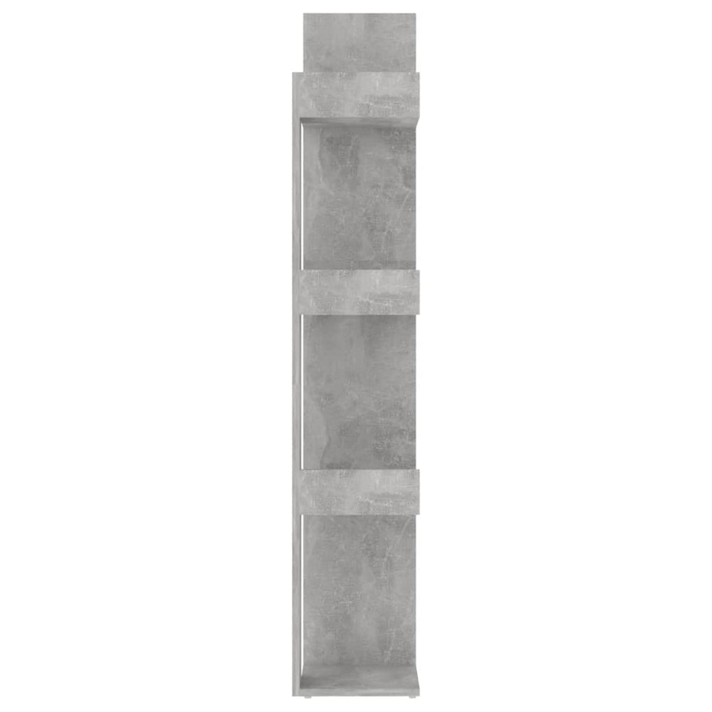 Boekenkast 86x25,5x140 cm spaanplaat betongrijs MeubelReus